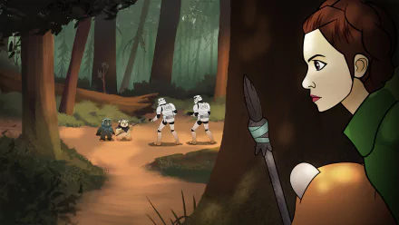 stormtrooper ewok TV Show Star Wars: Forces of Destiny HD Desktop Wallpaper | Background Image