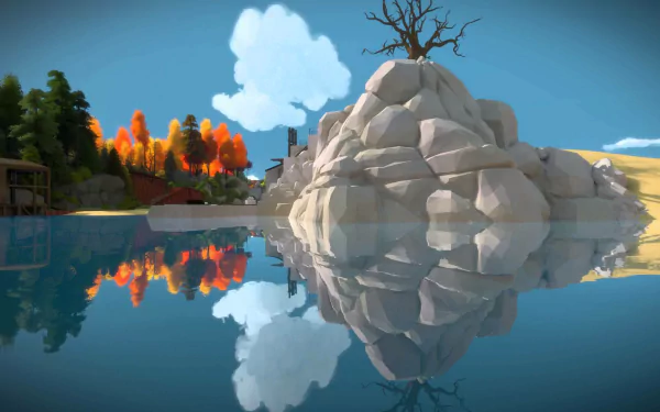 reflection video game The Witness HD Desktop Wallpaper | Background Image