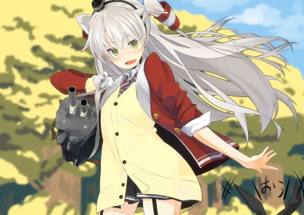 Amatsukaze (Kancolle) Anime Kantai Collection HD Desktop Wallpaper | Background Image