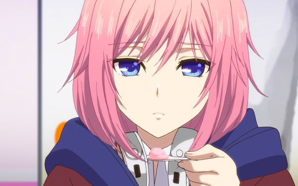 Anime Citrus Matsuri Mizusawa Face Pink Hair Blue Eyes HD Wallpaper | Background Image