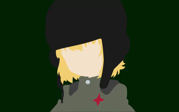 minimalist Katyusha (Girls und Panzer) Anime Girls und Panzer minimalist anime HD Desktop Wallpaper | Background Image