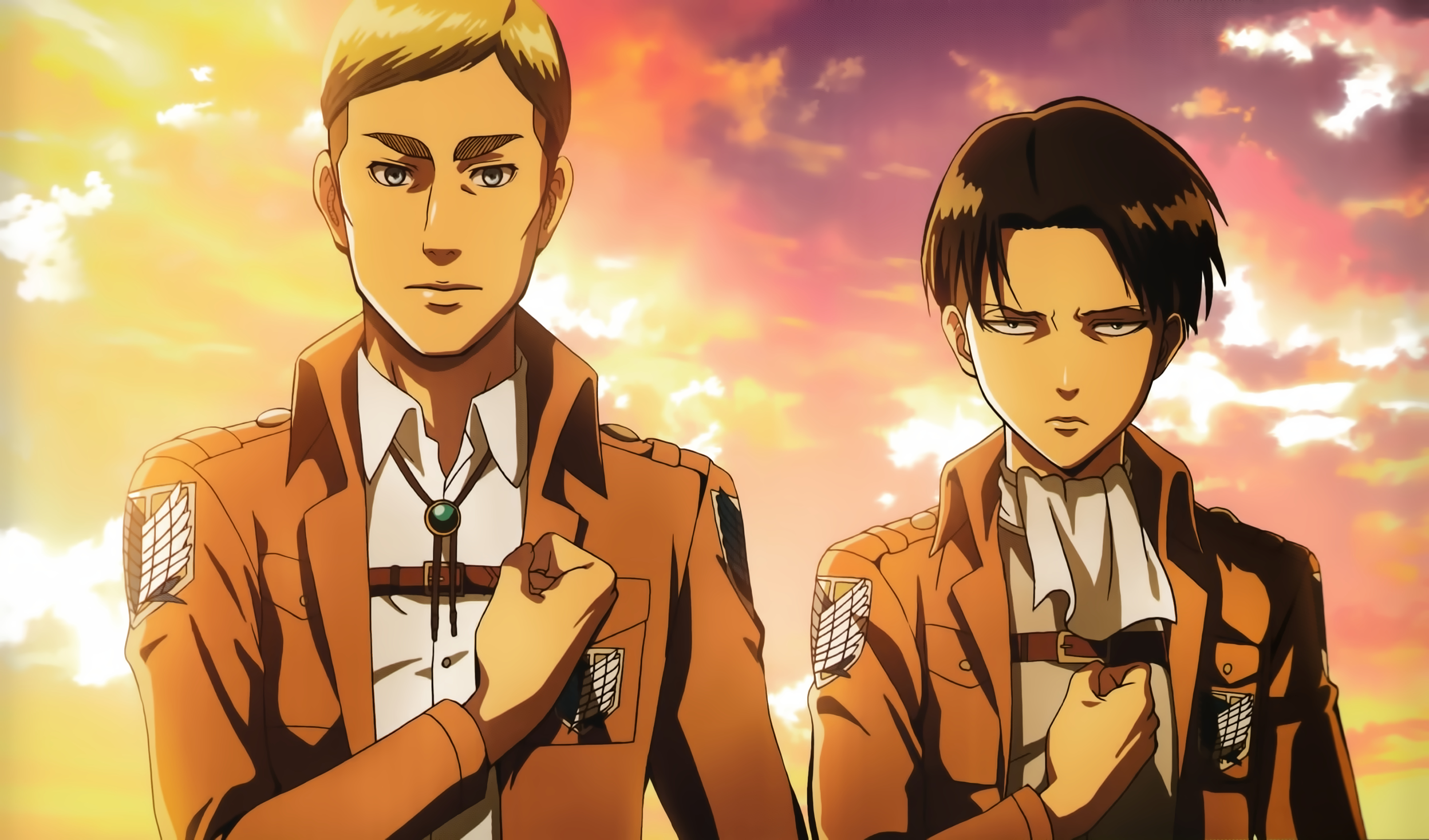 Download Erwin Smith Levi Ackerman Anime Attack On Titan HD Wallpaper