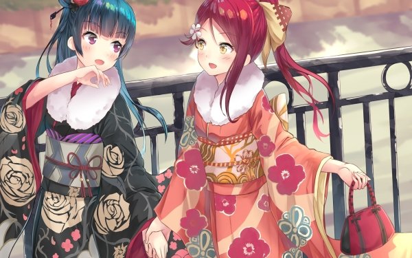 Anime Love Live! Sunshine!! Love Live! Riko Sakurauchi Yoshiko Tsushima HD Wallpaper | Background Image