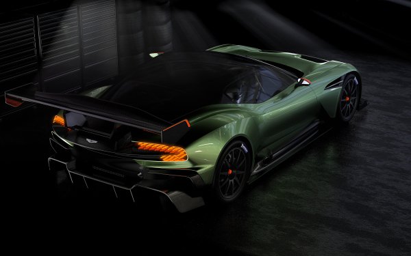 Vehicles Aston Martin Vulcan Aston Martin Race Car Hypercar Green Car HD Wallpaper | Background Image