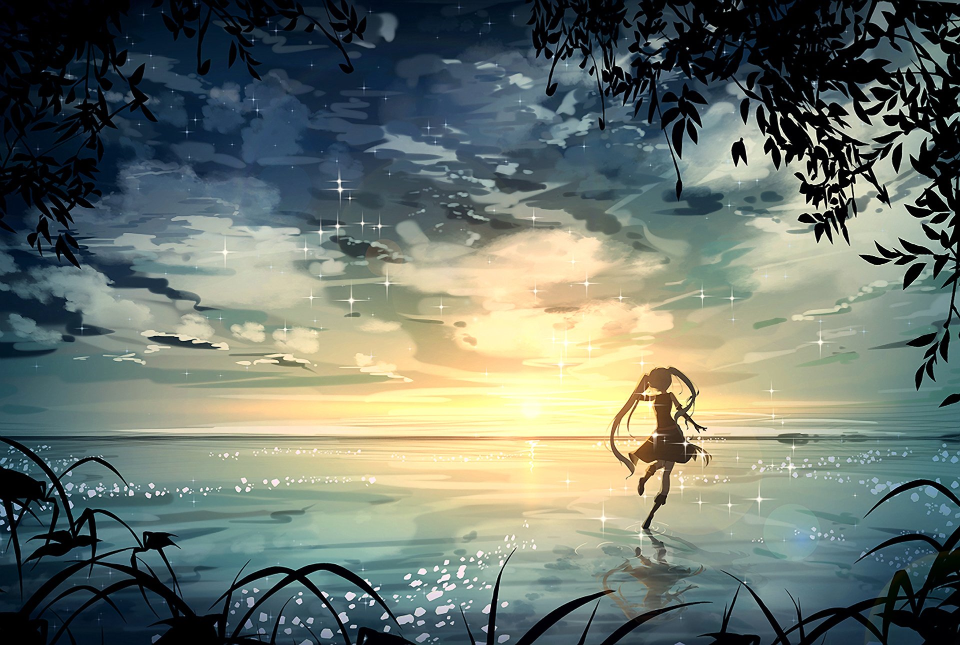 Anime Girls Beach Wallpaper HD 4k Anime Girls Beach Wallpaper HD 4k