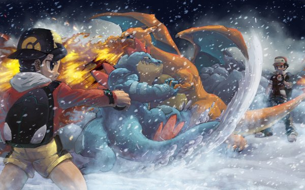 Video Game Pokémon: Gold and Silver Pokémon Charizard Ethan Red HD Wallpaper | Background Image