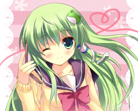 Sanae Kochiya Anime Touhou HD Desktop Wallpaper | Background Image