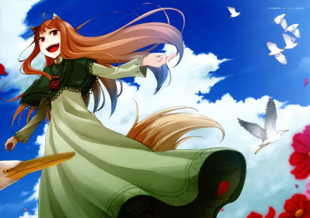 Holo (Spice & Wolf) Anime Spice and Wolf HD Desktop Wallpaper | Background Image