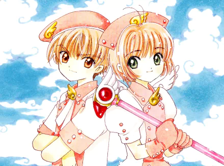 Syaoran Li Sakura Kinomoto Anime Cardcaptor Sakura HD Desktop Wallpaper | Background Image