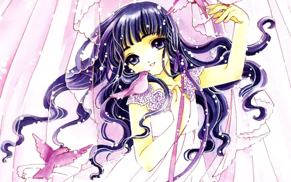 Tomoyo Daidouji Anime Cardcaptor Sakura HD Desktop Wallpaper | Background Image