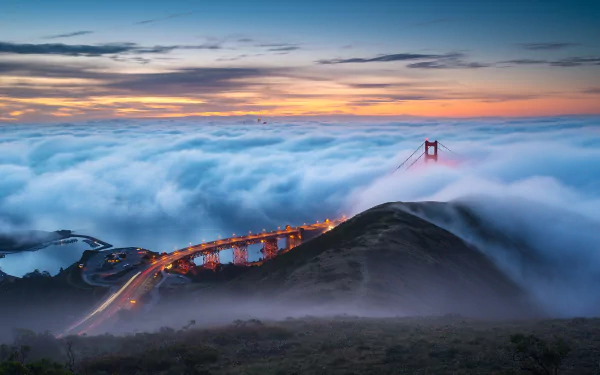 bridge horizon cloud man made Golden Gate HD Desktop Wallpaper | Background Image