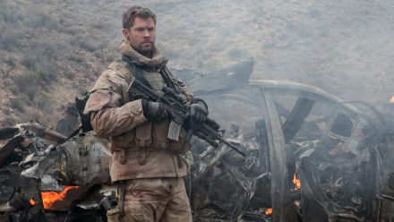 Captain Mitch Nelson Chris Hemsworth movie 12 Strong HD Desktop Wallpaper | Background Image