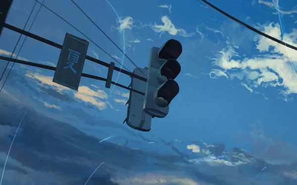 traffic light cloud sky light Anime Original Sky Anime HD Desktop Wallpaper | Background Image