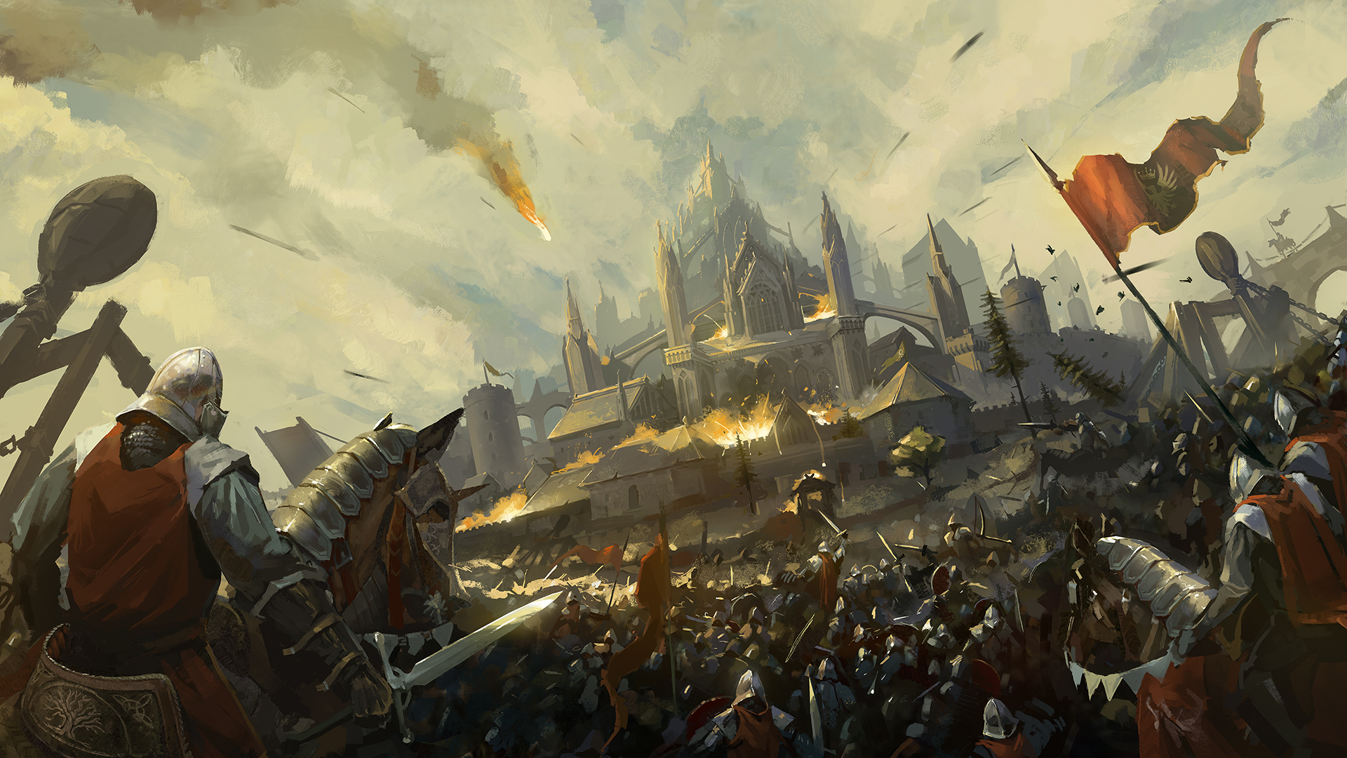 Fantasy Battle HD Wallpaper by Max Prodanov
