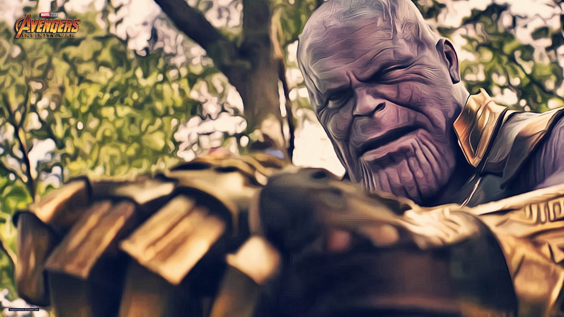 Thanos Strikes: HD Avengers Infinity War Wallpaper | 3200x1800 ...