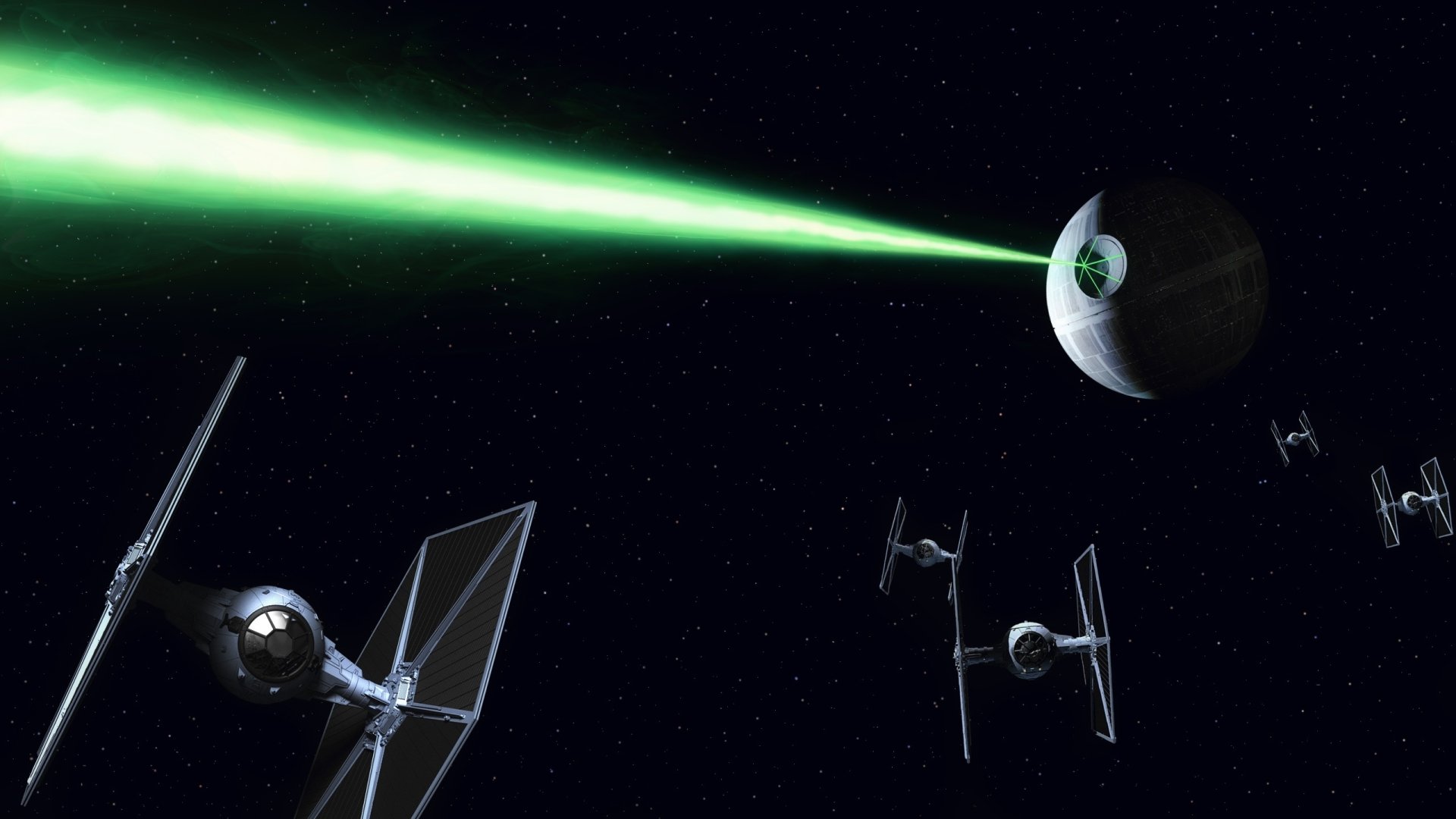 Download Space TIE Fighter Death Star Sci Fi Star Wars HD Wallpaper