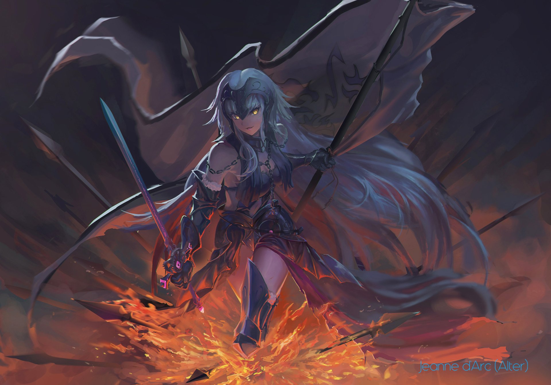 Download Jeanne D'Arc Alter Anime Fate/Grand Order HD Wallpaper by ushas
