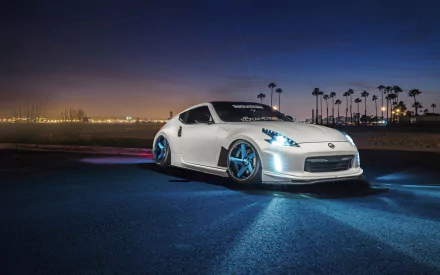 supercar coupé Nissan white car vehicle Nissan 370Z HD Desktop Wallpaper | Background Image