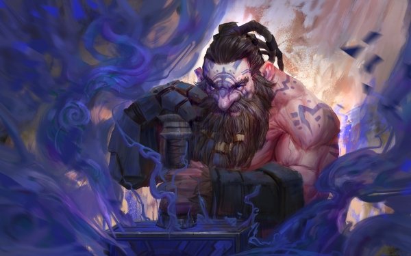 Fantasy Dwarf Beard Warrior Tattoo Magic HD Wallpaper | Background Image