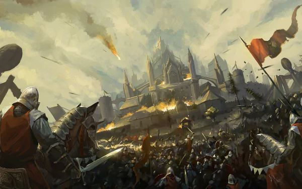 siege knight castle army warrior fantasy battle fantasy warrior HD Desktop Wallpaper | Background Image