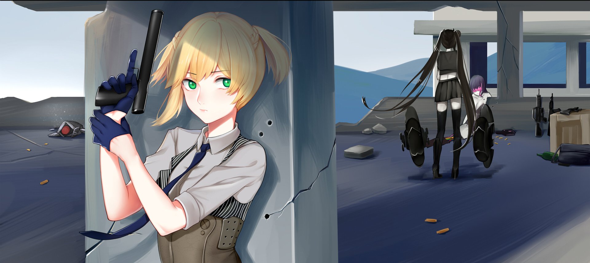 Download Welrod MK II (Girls Frontline) Ouroboros (Girls Frontline) Video Game Girls Frontline HD Wallpaper by 套套