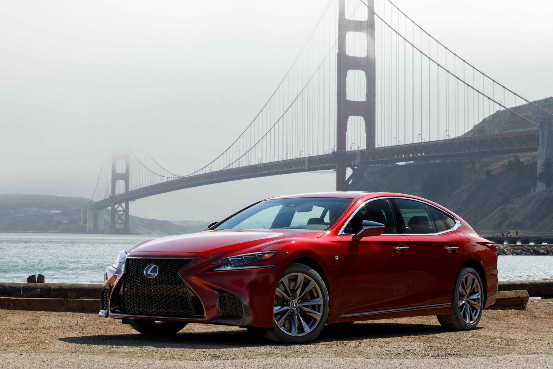 Download Golden Gate Car Lexus Lexus LS 500 Vehicle Lexus LS 4k Ultra ...