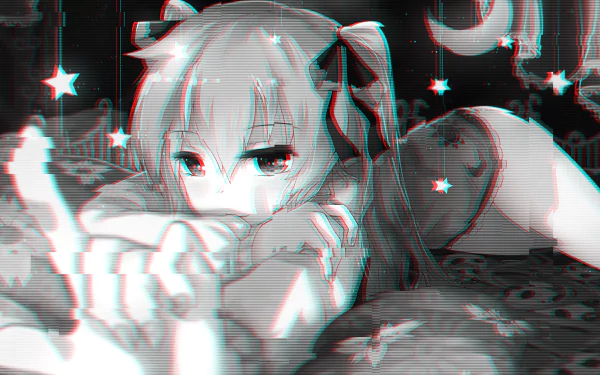  Hatsune Miku Glitch Wallpaper by 千夜QYS3