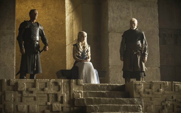 TV Show Game Of Thrones Jorah Mormont Daenerys Targaryen Barristan Selmy Iain Glen Emilia Clarke Ian McElhinney HD Wallpaper | Background Image