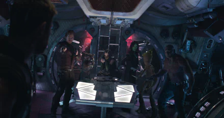 Dave Bautista Zoe Saldana Pom Klementieff Chris Pratt Chris Hemsworth Thor Drax The Destroyer Groot Gamora Mantis (Marvel Comics) Rocket Raccoon Star Lord movie Avengers: Infinity War HD Desktop Wallpaper | Background Image