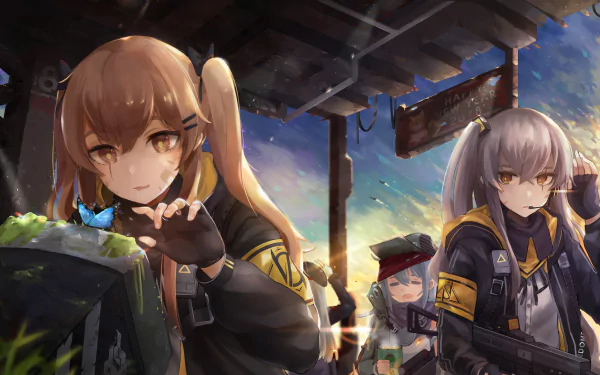 UMP9 (Girls Frontline) UMP45 (Girls Frontline) G11 (Girls Frontline) video game Girls Frontline HD Desktop Wallpaper | Background Image
