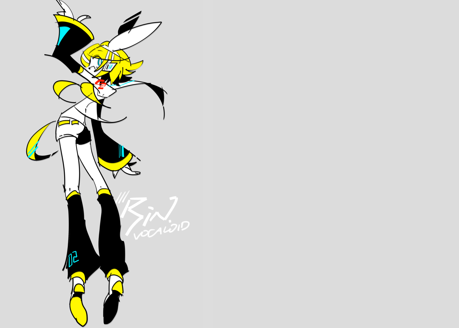 Download Rin Kagamine Anime Vocaloid HD Wallpaper by 唯ノイロ