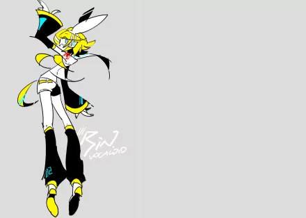 Rin Kagamine Anime Vocaloid HD Desktop Wallpaper | Background Image
