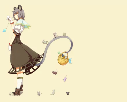 Nazrin (Touhou) Anime Touhou HD Desktop Wallpaper | Background Image