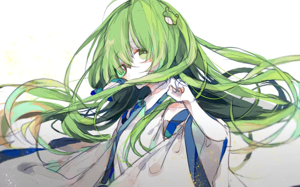 Sanae Kochiya Anime Touhou HD Desktop Wallpaper | Background Image