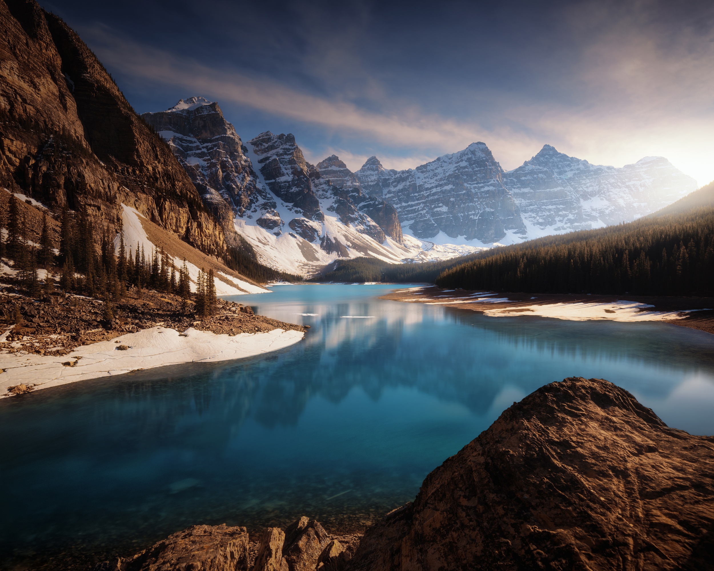 Download Reflection Mountain Nature Lake HD Wallpaper