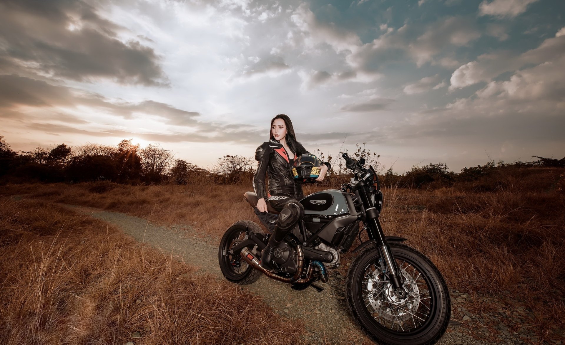 Motorcycle Biker Girl Wallpapers