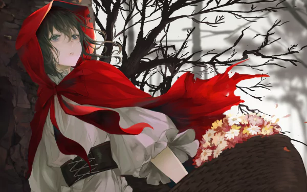 fantasy red riding hood HD Desktop Wallpaper | Background Image
