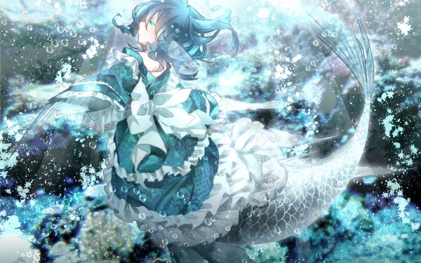 Anime Touhou Wakasagihime HD Wallpaper | Background Image