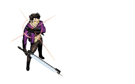 Travis Touchdown video game No More Heroes: Travis Strikes Again HD Desktop Wallpaper | Background Image