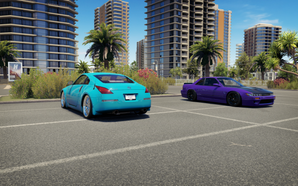 Video Game Forza Horizon 3 Forza Nissan 350Z Parking Lot Nissan Silvia HD Wallpaper | Background Image