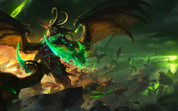 Illidan Stormrage video game World of Warcraft HD Desktop Wallpaper | Background Image