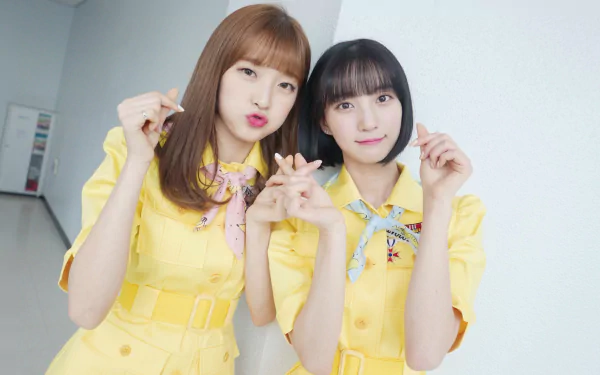 asian brown eyes smile brunette black hair Korean girl band K-pop singer music Oh! My Girl!! HD Desktop Wallpaper | Background Image