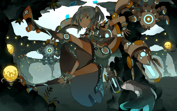 Nitori Kawashiro Anime Touhou HD Desktop Wallpaper | Background Image