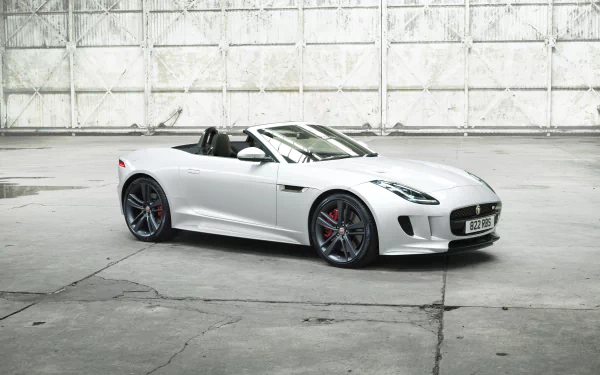 supercar white car car Jaguar (Car) vehicle Jaguar F-Type HD Desktop Wallpaper | Background Image