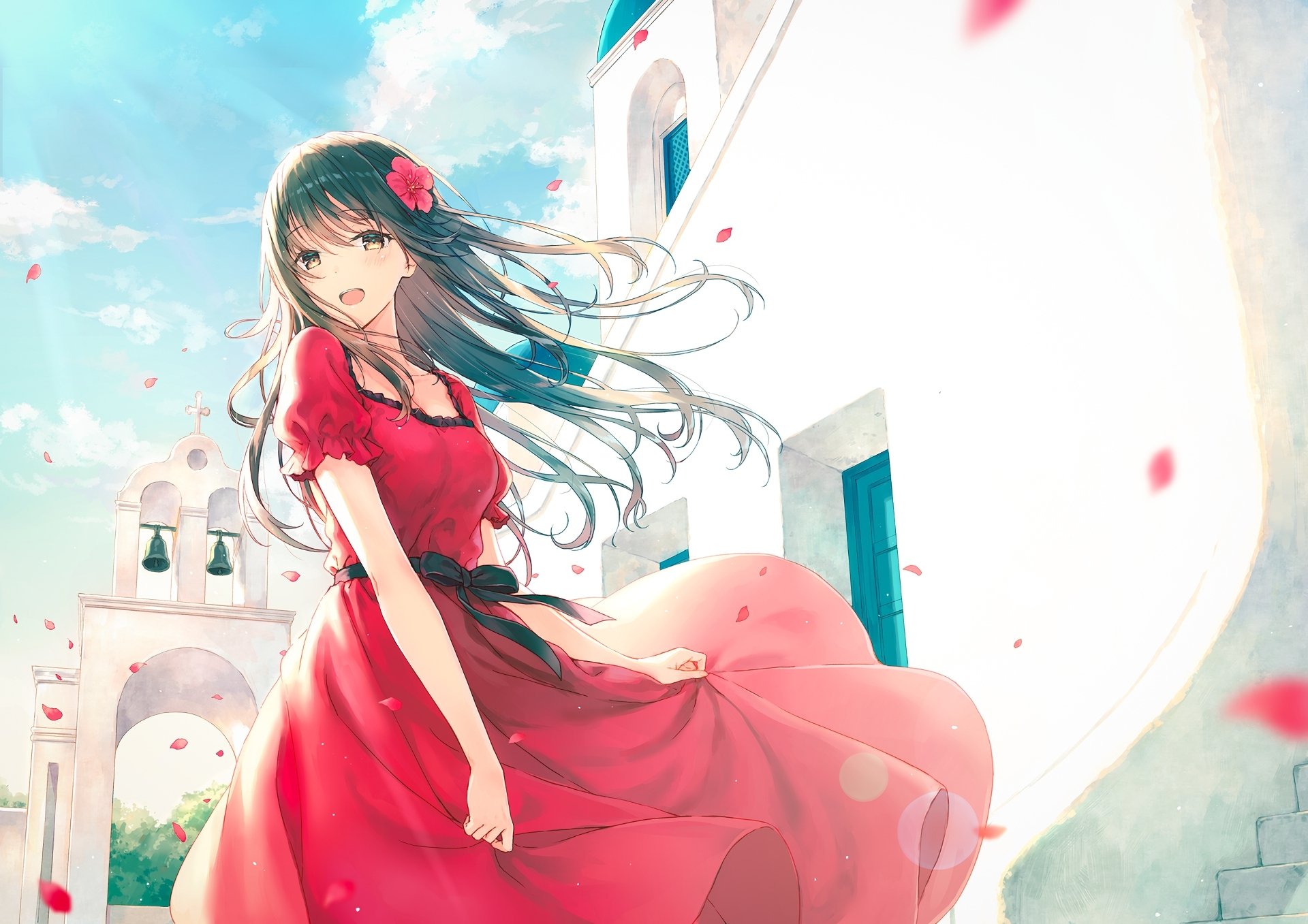 Elegant Anime Dress - HD Wallpaper by Hiten, image size:1920x1357