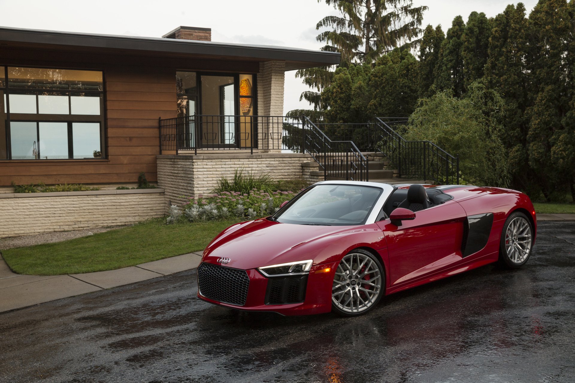 Download Supercar Car Audi Audi R8 Spyder Vehicle Audi R8 HD Wallpaper