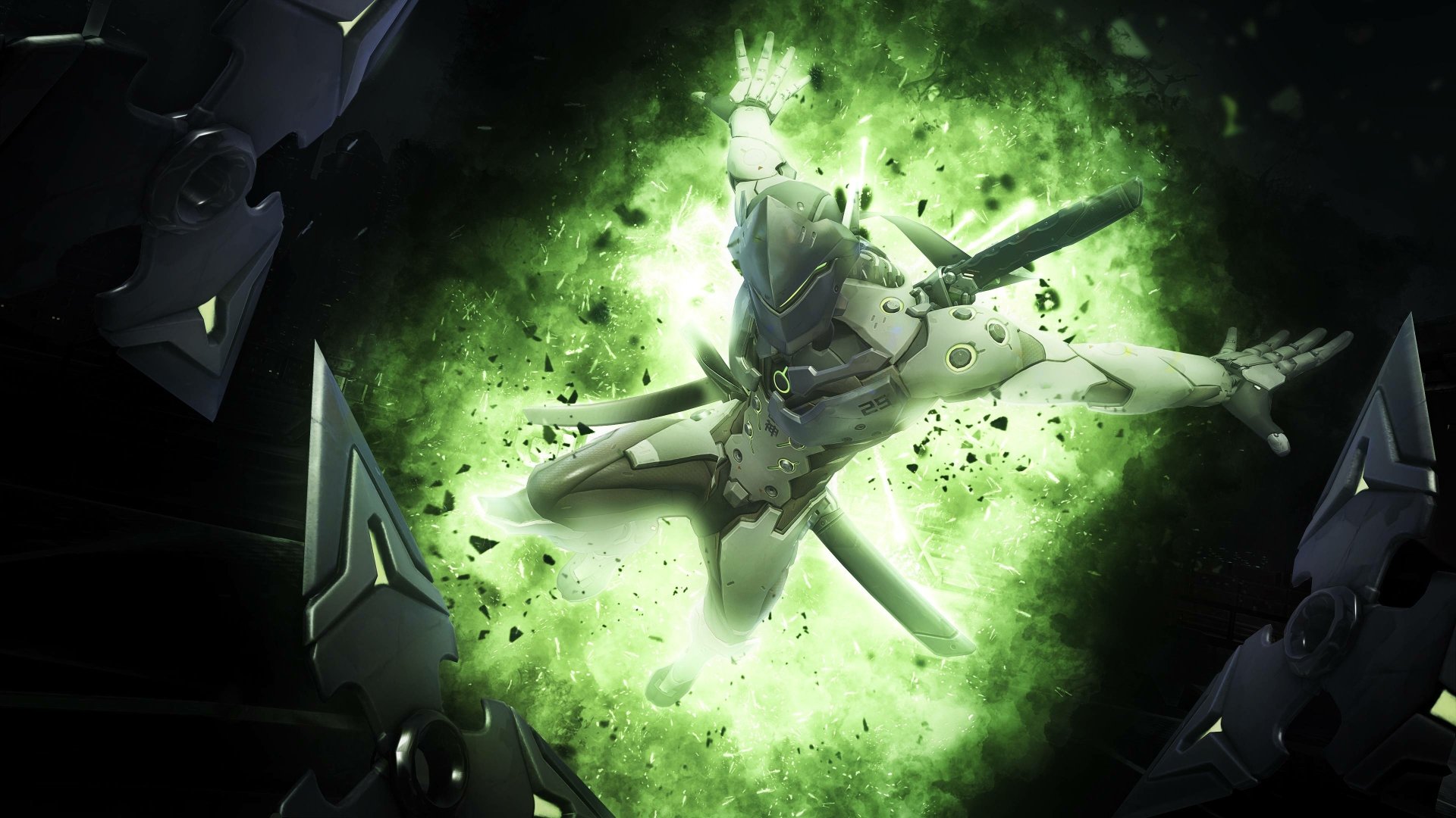 Download Genji (Overwatch) Video Game Overwatch 4k Ultra HD Wallpaper