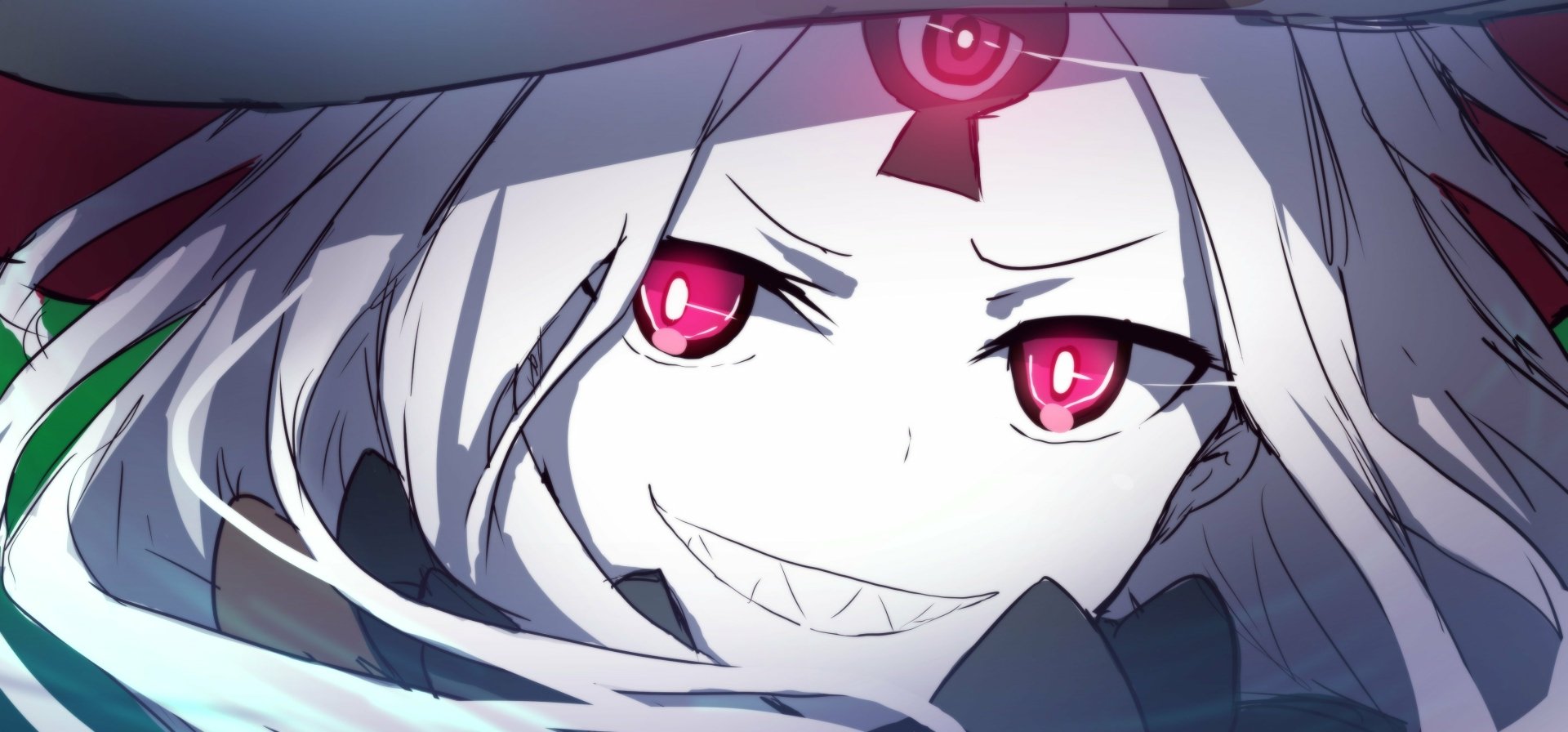 HD wallpaper featuring Abigail Williams from Fate/Grand Order, showcasing her striking features and a mischievous expression, set against an engaging anime background.