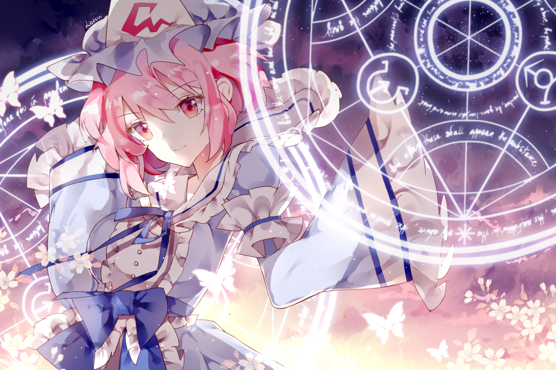 Download Yuyuko Saigyouji Anime Touhou HD Wallpaper by Leisss