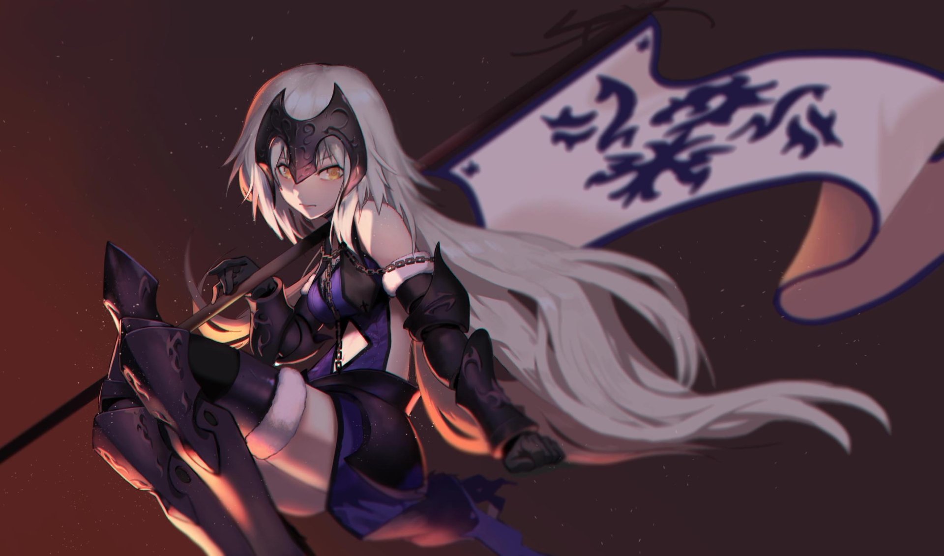 Download Jeanne D'Arc Alter Anime Fate/Grand Order HD Wallpaper by HOTTI